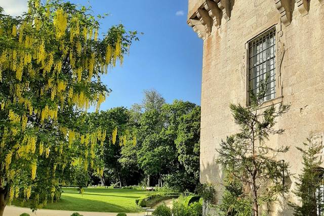 Cour du Château avec vue parc