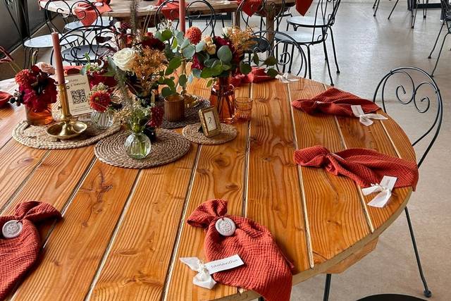 Soliflores pour tables invités