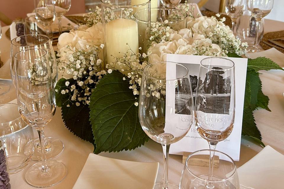 Centre de table invité