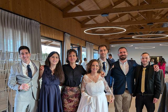 Photo avec les mariés