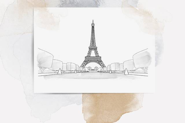 Illustration pour faire part