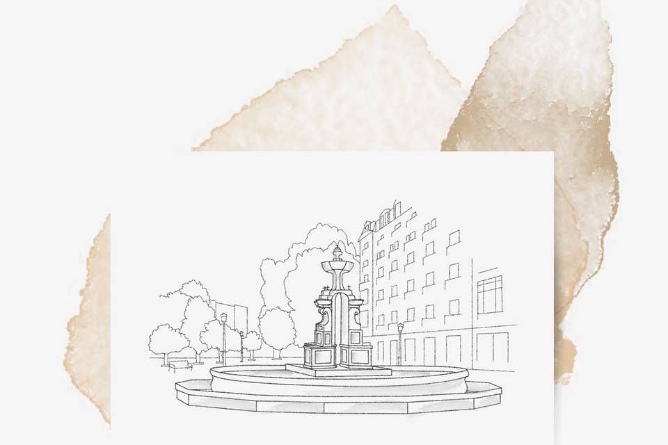 Illustration pour faire part