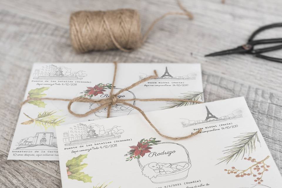 Faire part illustré