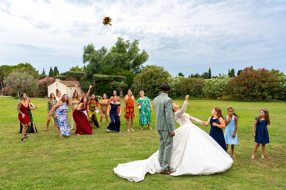 Lancée de bouquet