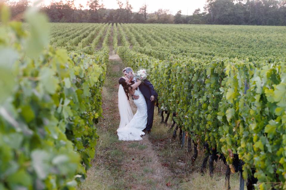 Tanya et Jo dans les vignes