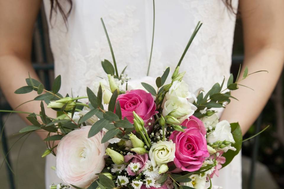 Mariage champêtre à l'église