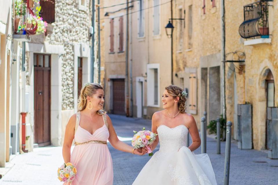 La mariée et sa meilleure amie