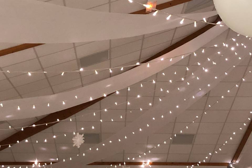 Voilages et plafond lumineux