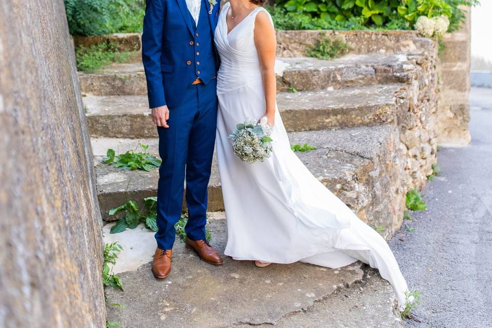 Photo de couple au village