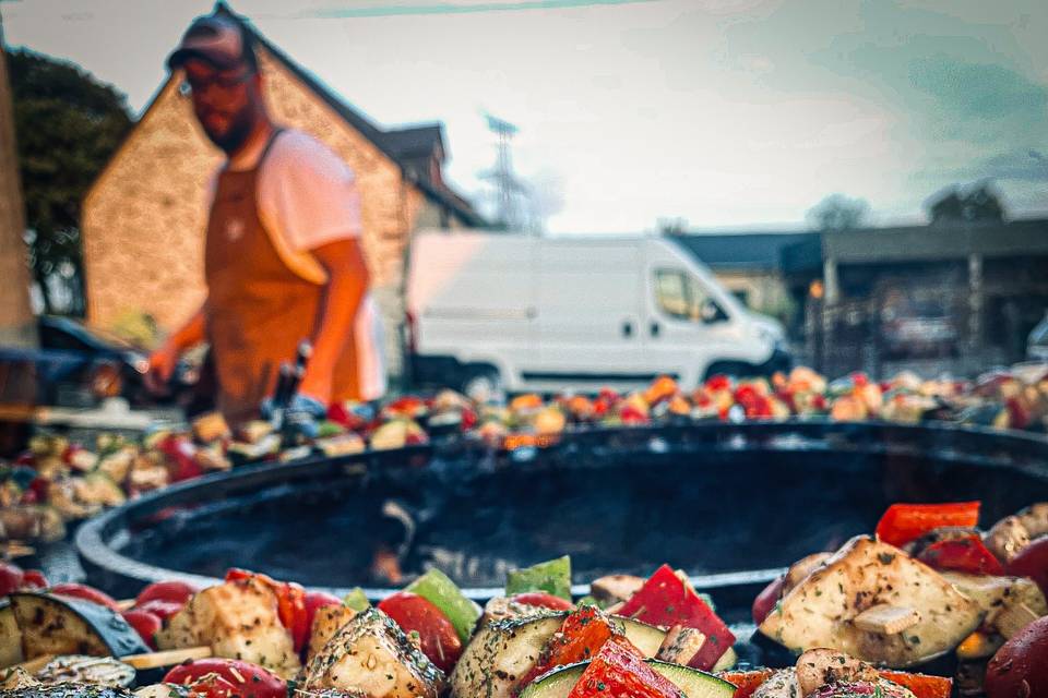 Brochettes légumes