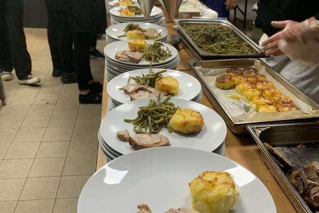 Rôti de veau garni