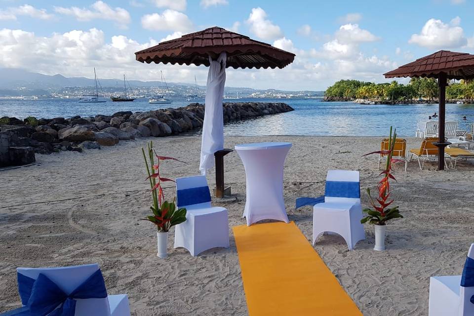 Mariage sur une plage