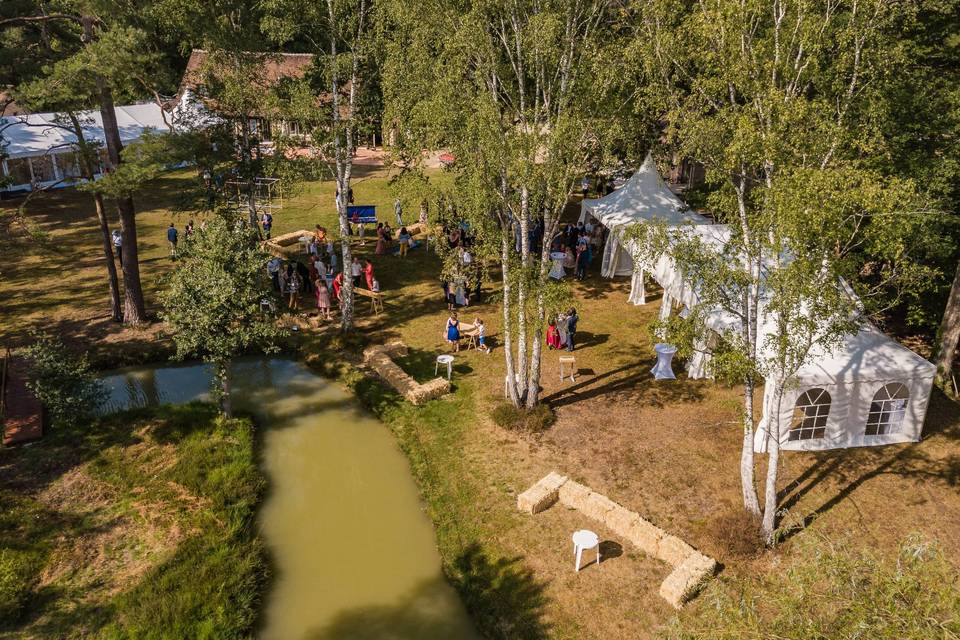 Vue d'un drone en journée