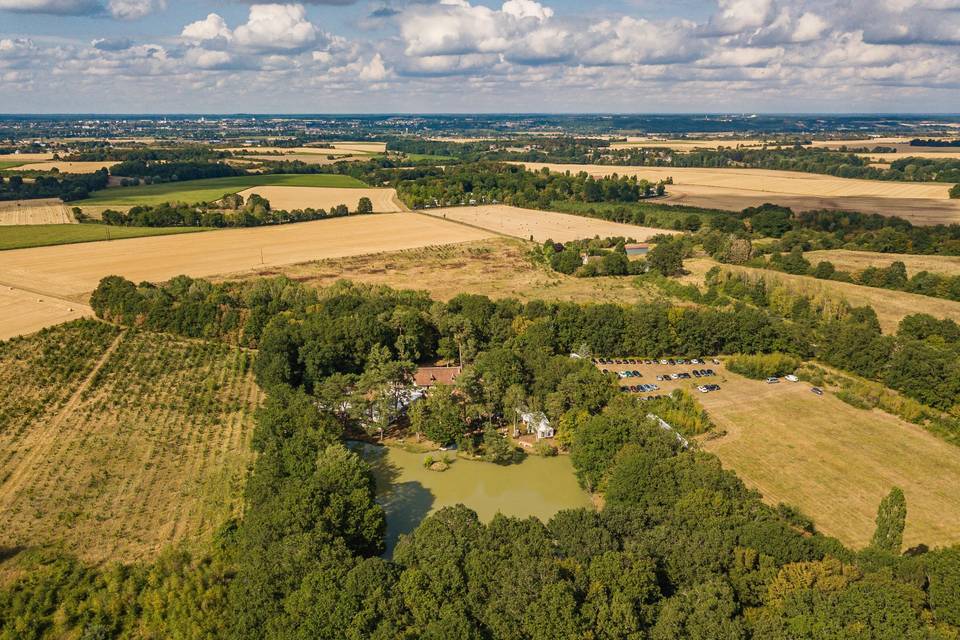 Vue d'un drone en journée