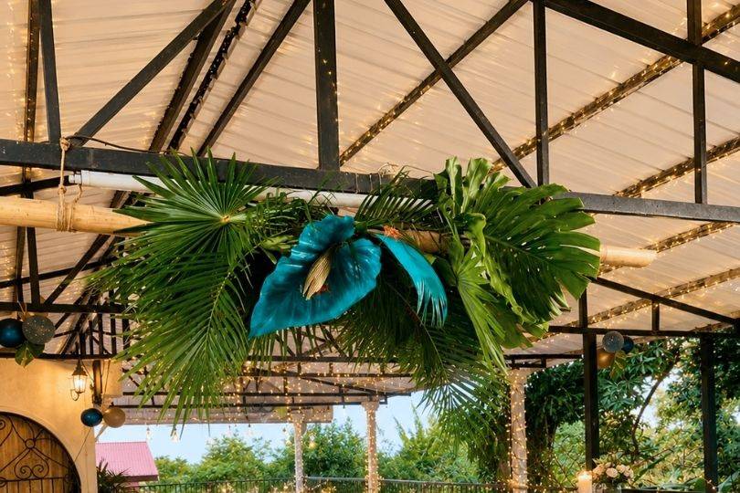 Bambou suspendu deco tropical
