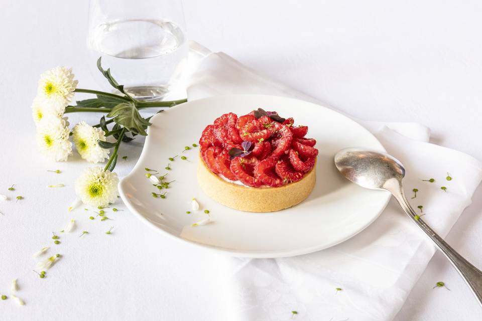Tartelette framboise maison
