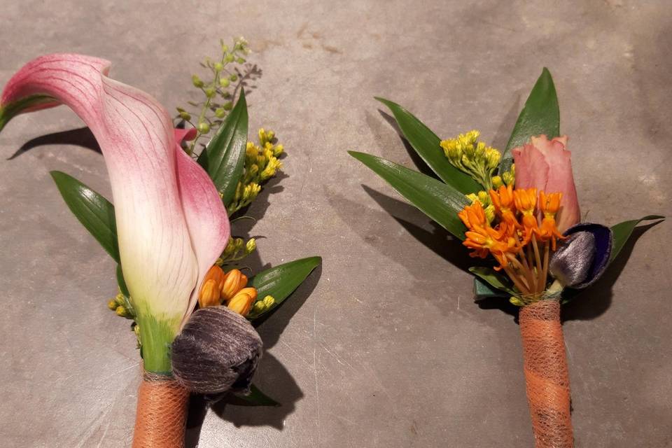 Boutonnières colorées