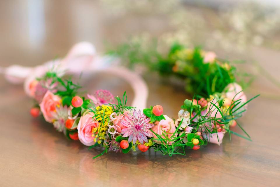 Couronne fleurs mariage