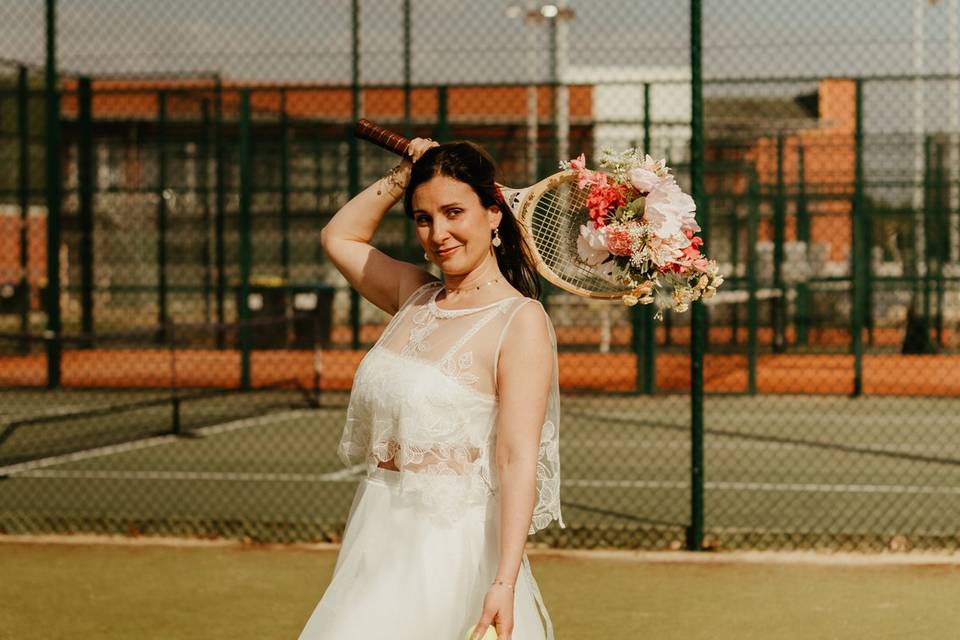 Décor raquette de tennis