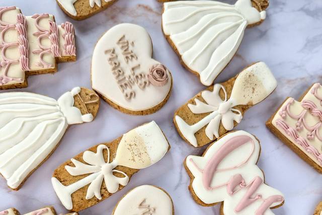 Biscuits thème mariage