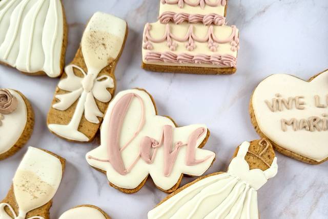 Créations biscuits mariage