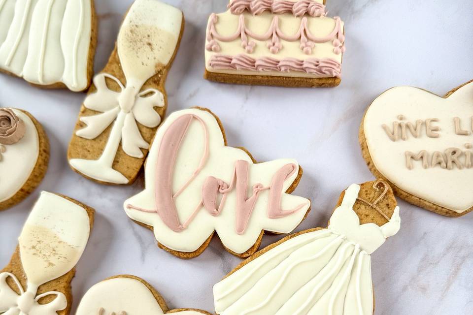 Créations biscuits mariage