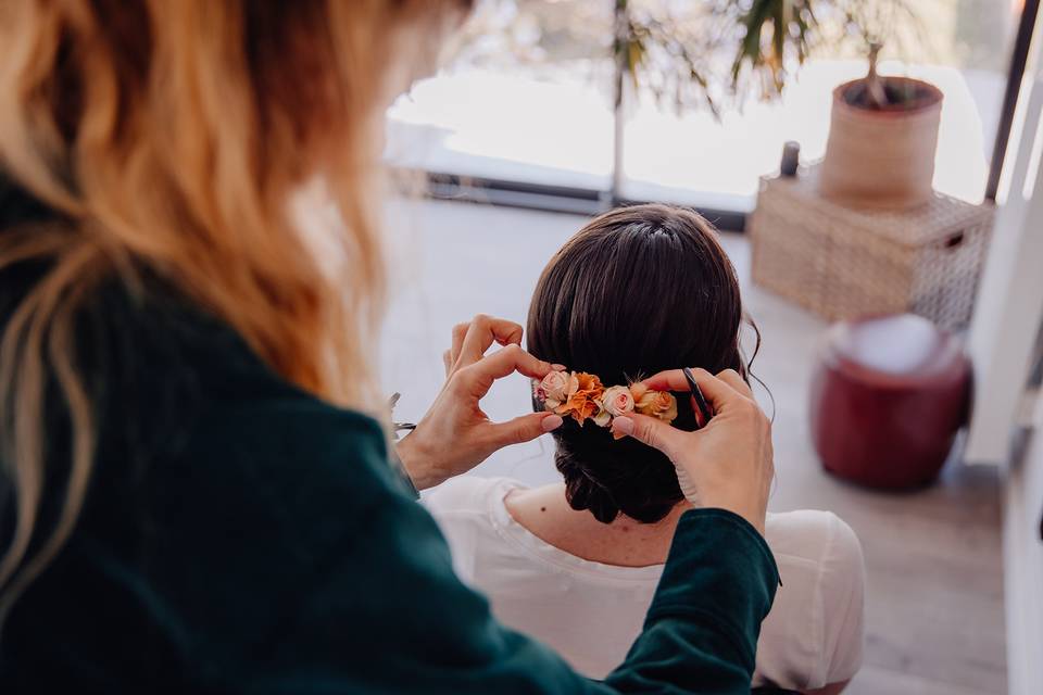 Chignon bohème