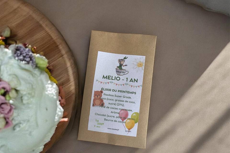 Sachet de thé personnalisé