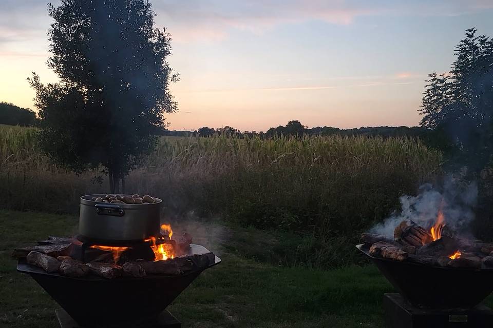 Braseros coucher de soleil