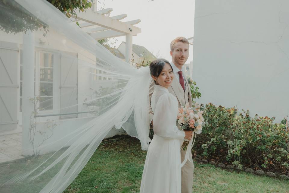 La mariée et son voile