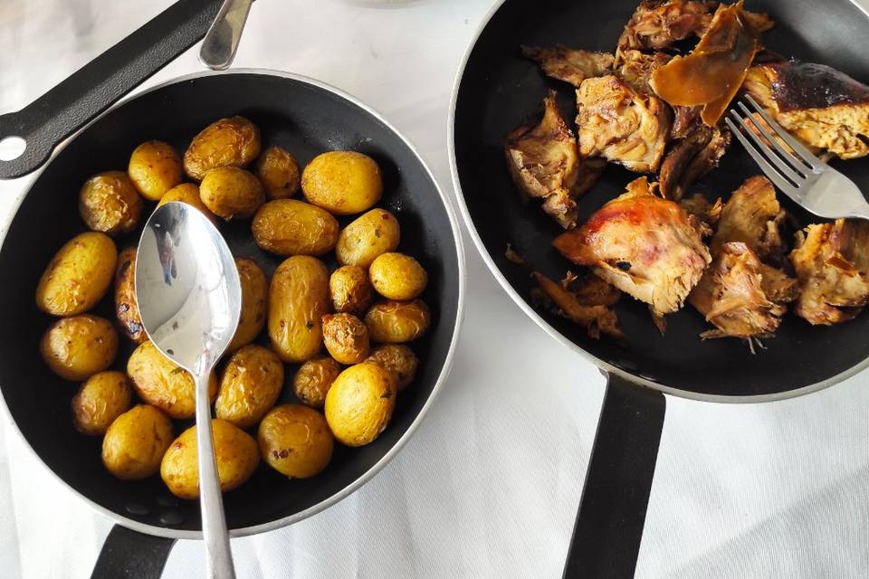 Dégustation de viande à la bro