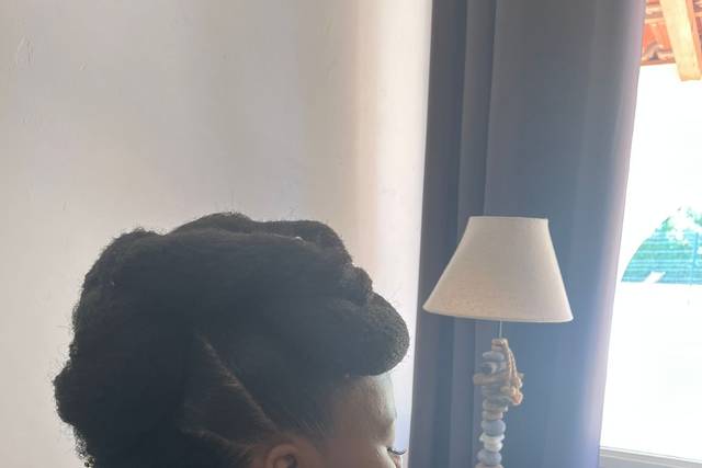 Chignon avec extensions