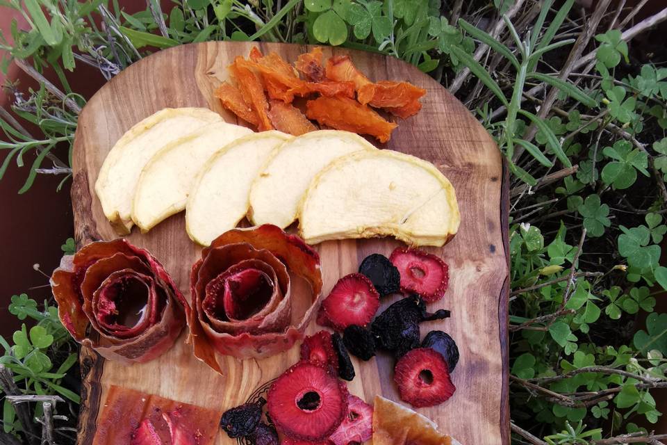 Plateau fruits séchés.