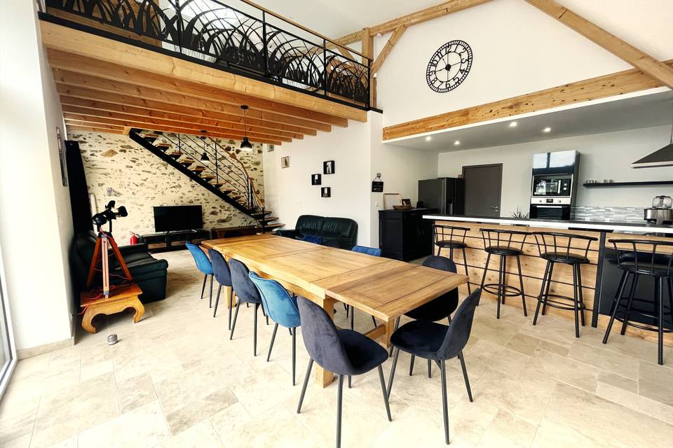 Pièce de vie du second gîte