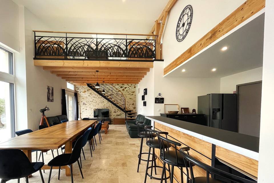 Pièce de vie du second gîte