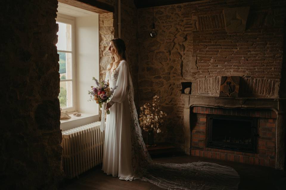 Préparatifs de la mariée