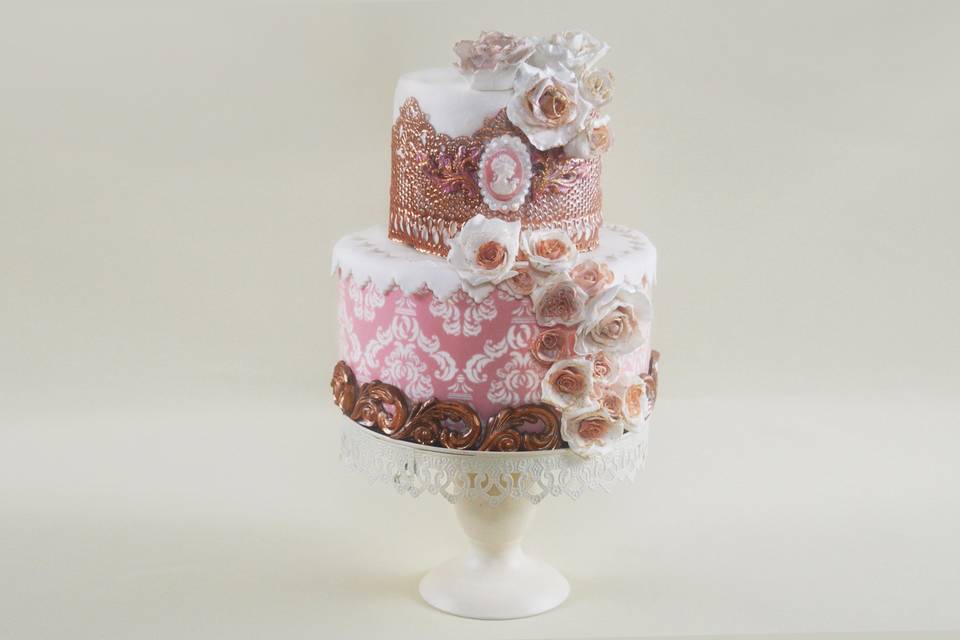 Wedding cake shabby chic