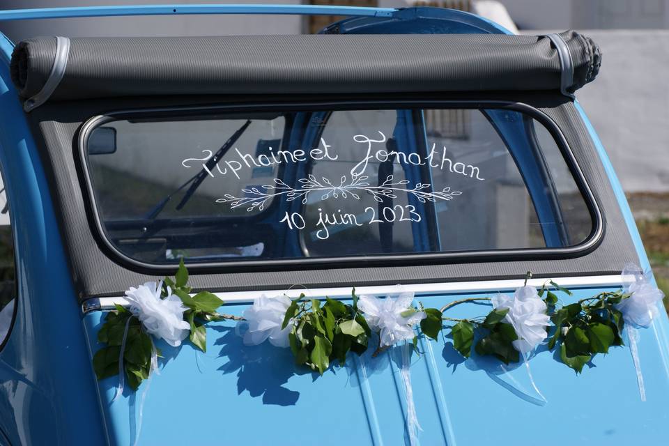 Décoration lunette arrière
