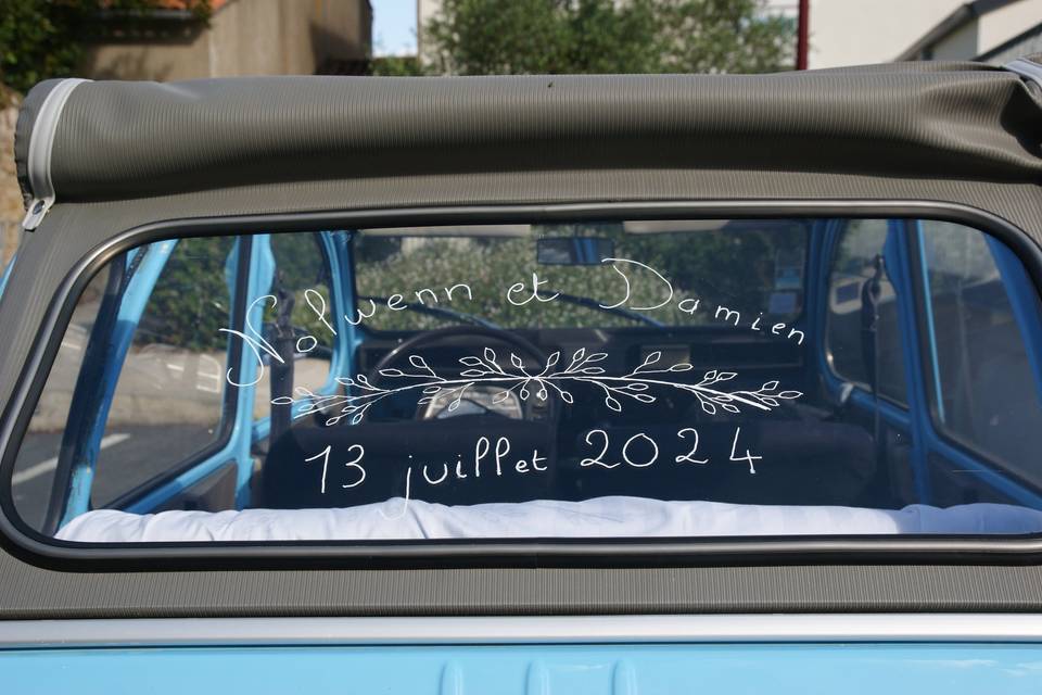 Décoration lunette arrière