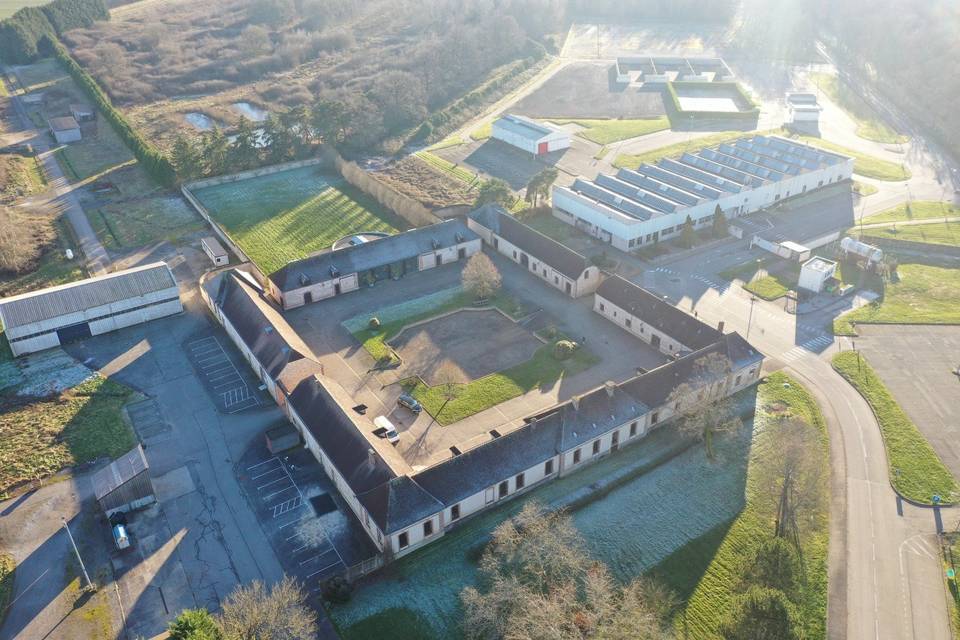 La ferme vue du ciel