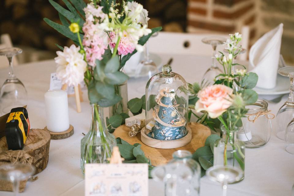 Cloche sur-mesure thème table