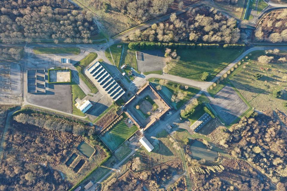 La ferme vue du ciel