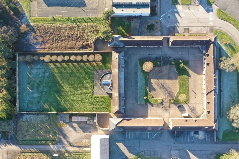 La ferme vue du ciel