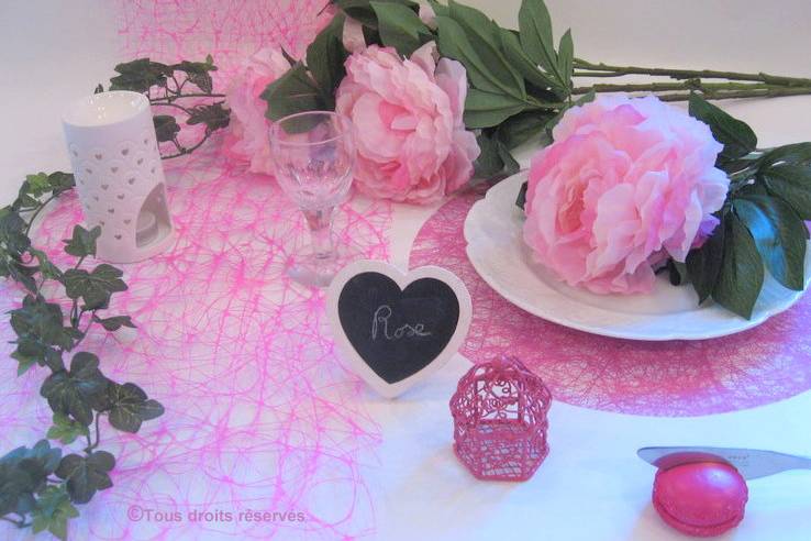 Decoration de table de mariage réalisée par nappes-en-fête