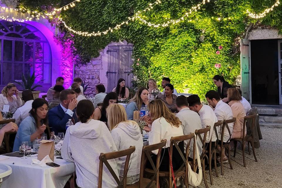 Ambiance du soir. Bastide de L