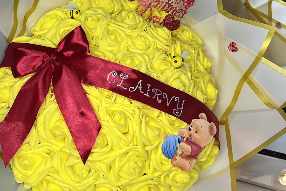 Winnie en fleurs