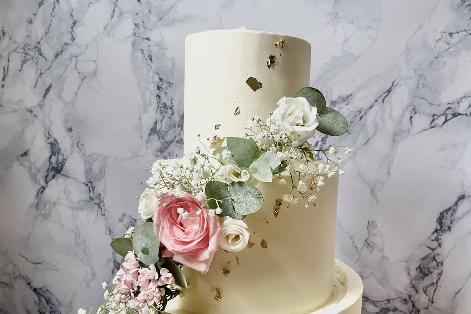 Wedding cake fleuri