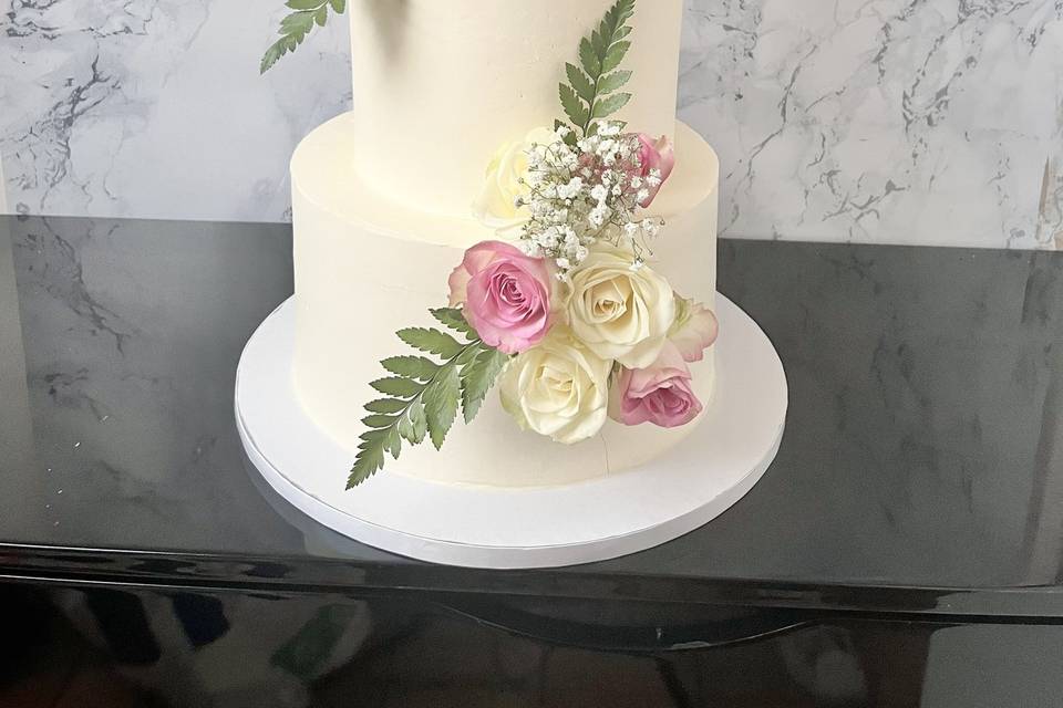 Wedding cake romantique