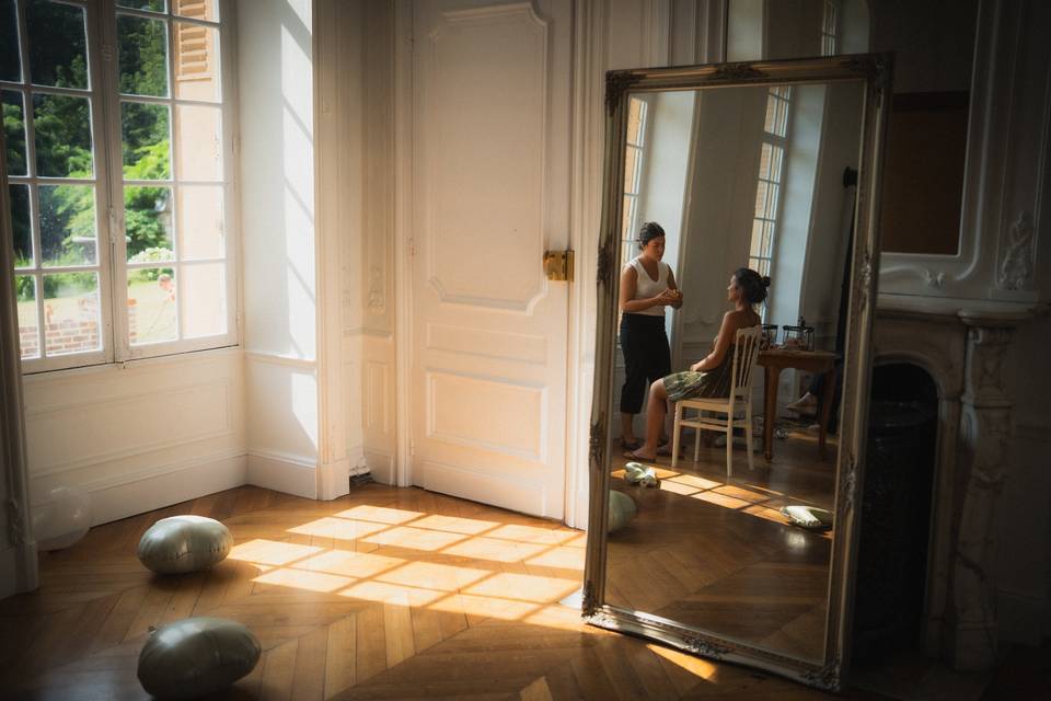Séance maquillage