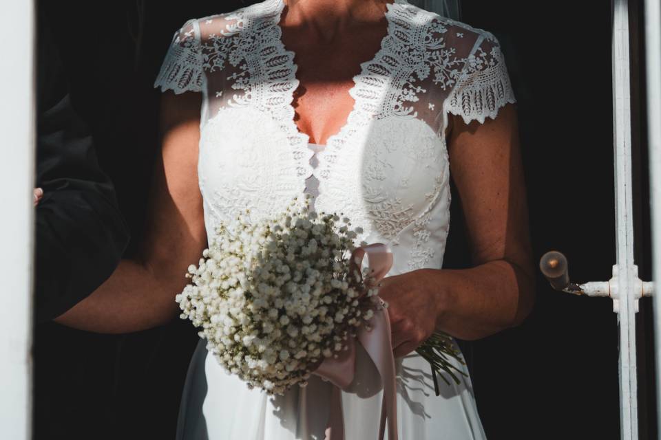 La mariée et sa robe